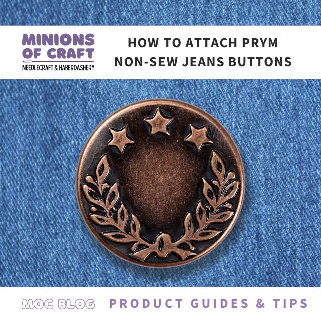 How to attach Prym Non-Sew Jeans&nbsp;Buttons