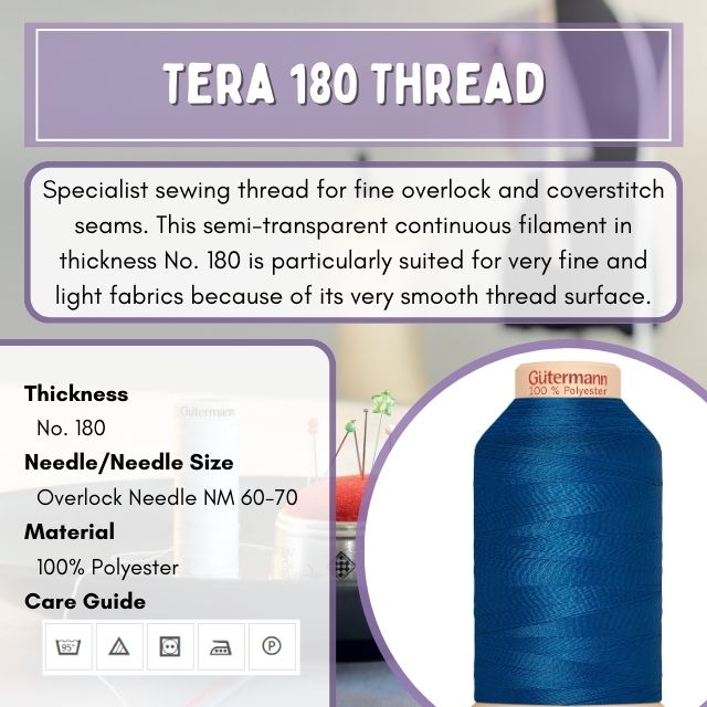 Gütermann Sew-All Nähgarn – 250 M Spule, Farbe 697, 100% Polyester, Waschbar Bis 95°C