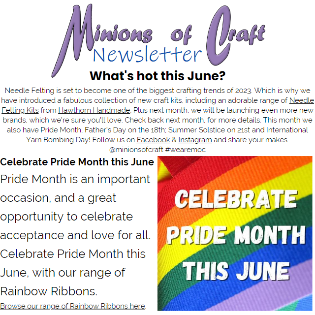 Celebrate Pride Month this June (Newsletter 2023-06&nbsp;June)