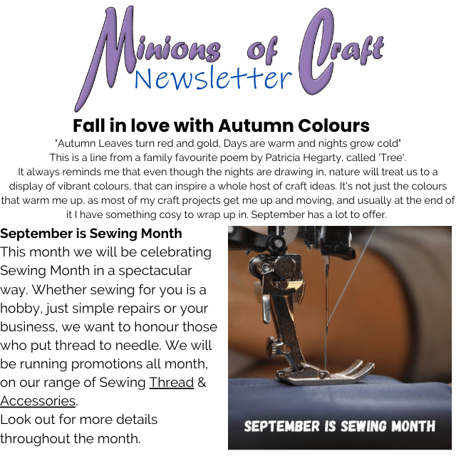 September is National Sewing Month (Newsletter 2023-09&nbsp;September)